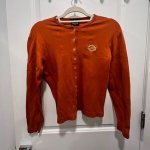Harley-Davidson Orange Crop Button-Up Shirt